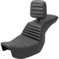 SADDLEMEN TOUR STEP UP SEATS BLACK TR HARLEY DYNA 06-17 - The Speed Shop Canada