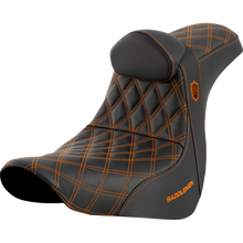 Load image into Gallery viewer, SADDLEMEN SDC PRO SERIES GRIPPER ORANGE SEAT HARLEY DAVIDSON FXLRT - The Speed Shop Canada