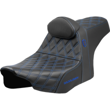 Load image into Gallery viewer, SADDLEMEN SDC PRO GRIPPER LS BLUE WITH BACKREST 24-25 HARLEY BAGGERS - The Speed Shop Canada