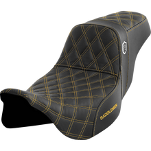 Load image into Gallery viewer, SADDLEMEN SDC GOLD PRO GRIPPER SEAT HARLEY 08-24 BAGGERS (NO BACKREST) - The Speed Shop Canada