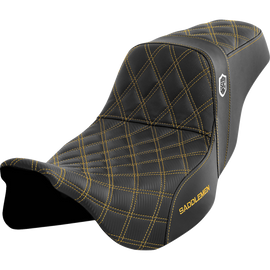 SADDLEMEN SDC GOLD PRO GRIPPER SEAT HARLEY 08-24 BAGGERS (NO BACKREST) - The Speed Shop Canada