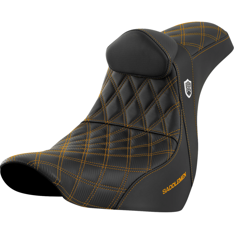 SADDLEMEN SDC PRO SERIES GRIPPER GOLD SEAT HARLEY DAVIDSON FXLRT - The Speed Shop Canada