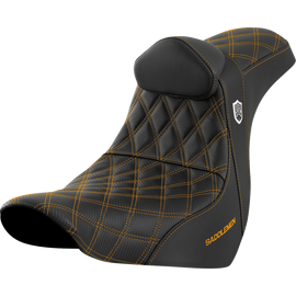 SADDLEMEN SDC PRO SERIES GRIPPER GOLD SEAT HARLEY DAVIDSON FXLRT - The Speed Shop Canada