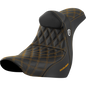 SADDLEMEN SDC PRO SERIES GRIPPER GOLD SEAT HARLEY DAVIDSON FXLRT - The Speed Shop Canada