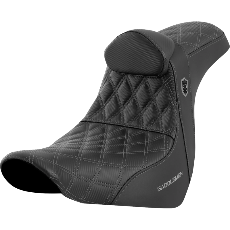 SADDLEMEN SDC PRO SERIES GRIPPER GREY SEAT HARLEY DAVIDSON FXLRT - The Speed Shop Canada