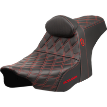 Load image into Gallery viewer, SADDLEMEN SDC PRO GRIPPER LS RED WITH BACKREST 24-25 HARLEY BAGGERS - The Speed Shop Canada
