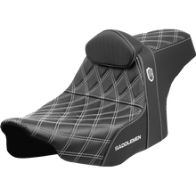 Load image into Gallery viewer, SADDLEMEN SDC PRO GRIPPER LS WHITE WITH BACKREST 24-25 HARLEY BAGGERS - The Speed Shop Canada