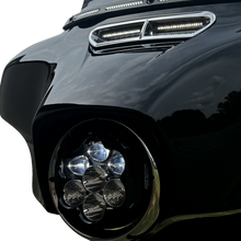 Load image into Gallery viewer, CUSTOM DYNAMICS SHARK DEMON 2 LED HEADLIGHT HARLEY BAGGERS 94-23 - The Speed Shop Canada