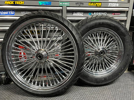 BIG SPOKE CHROME 21/16 WHEEL PACKAGE HARLEY SOFTAILS 1984-1999 EVO - The Speed Shop Canada