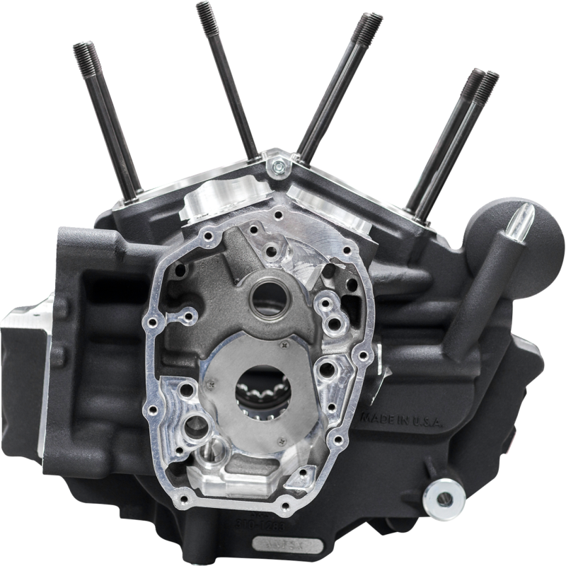 S&S CYCLE CRANKCASE ASSEMBLY MK-SERIES BLACK HARLEY M8 SOFTAIL 18-25 - The Speed Shop Canada