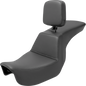 SADDLEMEN TOUR STEP UP SEATS BLACK PLAIN HARLEY DAVIDSON DYNA 06-17 - The Speed Shop Canada