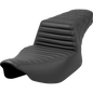 SADDLEMEN STEP UP SEAT BLACK EXT REACH T/R L/S 24-25 HARLEY BAGGERS - The Speed Shop Canada