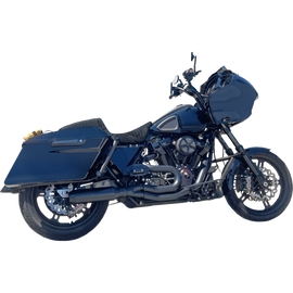 BASSANI SUPERBIKE BLACK EXHAUST MID LENGTH HARLEY DAVIDSON BAGGERS 17-24 - The Speed Shop Canada