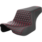SADDLEMEN STEP UP SEAT RED H/C 24-25 HARLEY DAVIDSON BAGGERS - The Speed Shop Canada