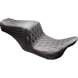 LEPARA TAILWHIP UPFRONT SEAT DIAMOND CHESTNUT 08-24 HARLEY BAGGERS - The Speed Shop Canada