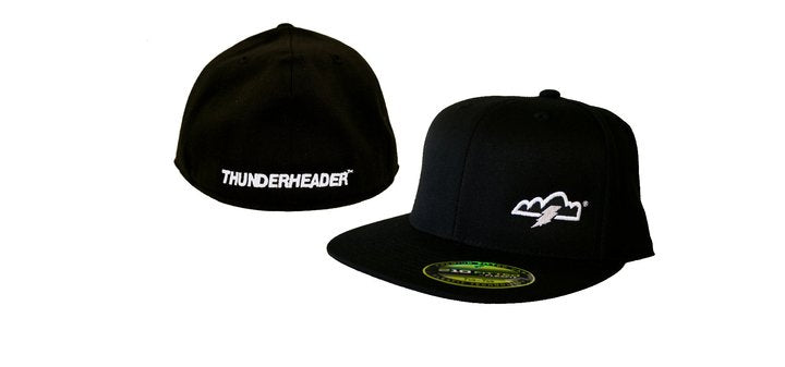 THUNDERHEADER RACING BLACK FLAT BILL TRUCKER HAT - The Speed Shop Canada