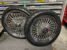 Load image into Gallery viewer, MAMMOTH TWISTED BIG SPOKE CHROME WHEEL PACKAGE HARLEY SOFTAILS 00-17