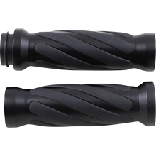 Load image into Gallery viewer, DRAG RUBBER INSERT BLACK HAND GRIPS HARLEY DAVIDSON MODELS - The Speed Shop Canada