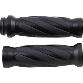 DRAG RUBBER INSERT BLACK HAND GRIPS HARLEY DAVIDSON MODELS - The Speed Shop Canada