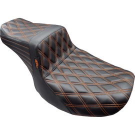 LEPARA TAILWHIP SEAT ORANGE DIA STITCH HARLEY DAVIDSON BAGGER 23-25 - The Speed Shop Canada