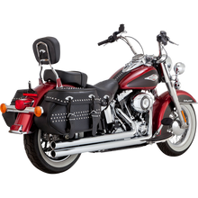Load image into Gallery viewer, VANCE AND HINES CHROME LONGSHOTS HARLEY DAVIDSON SOFTAILS 12-17 - The Speed Shop Canada