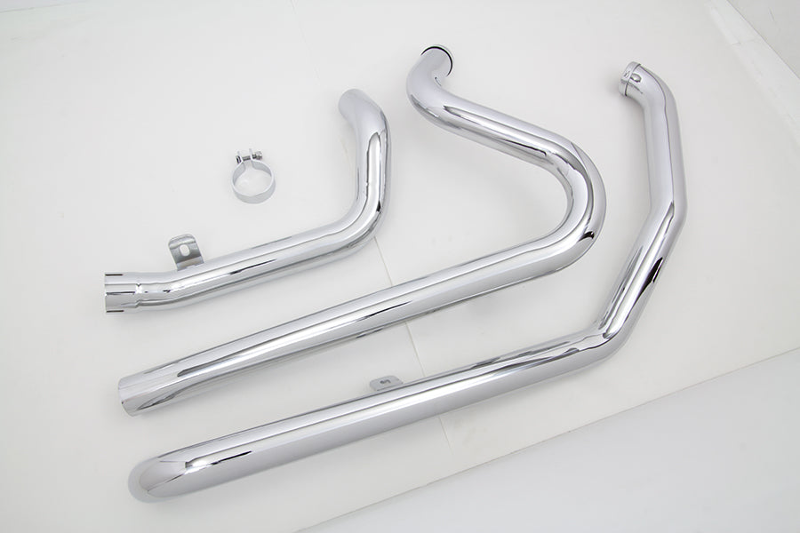 VTWIN TRUE DUAL CHROME CROSSOVER HEADERS HARLEY DAVIDSON BAGGERS 09-16 - The Speed Shop Canada