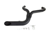 VTWIN LAKE PIPES 2:1 EXHAUST BLACK HARLEY DYNA 06-17
