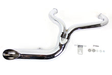 Load image into Gallery viewer, VTWIN LAKE PIPES 2:1 EXHAUST CHROME HARLEY DAVIDSON DYNA 91-05 - The Speed Shop Canada