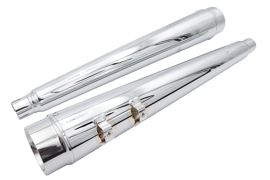 VT 4" CHROME MEGAPHONE MUFFLERS HARLEY DAVIDSON BAGGERS 95-16 - The Speed Shop Canada