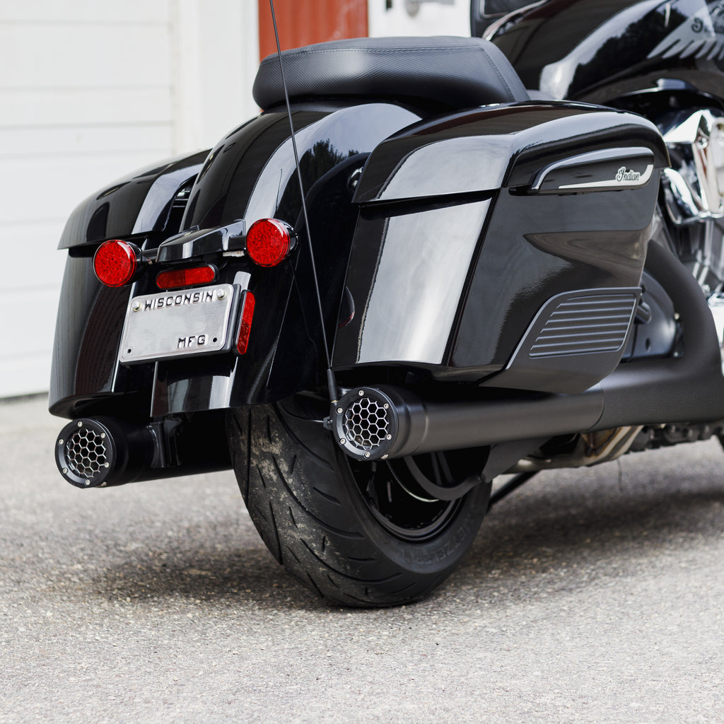 Grand Prix Mufflers Black Cheiftain / Challenger `14 Up