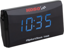 Load image into Gallery viewer, Super Slim Clock / Volt Meter Blue Display