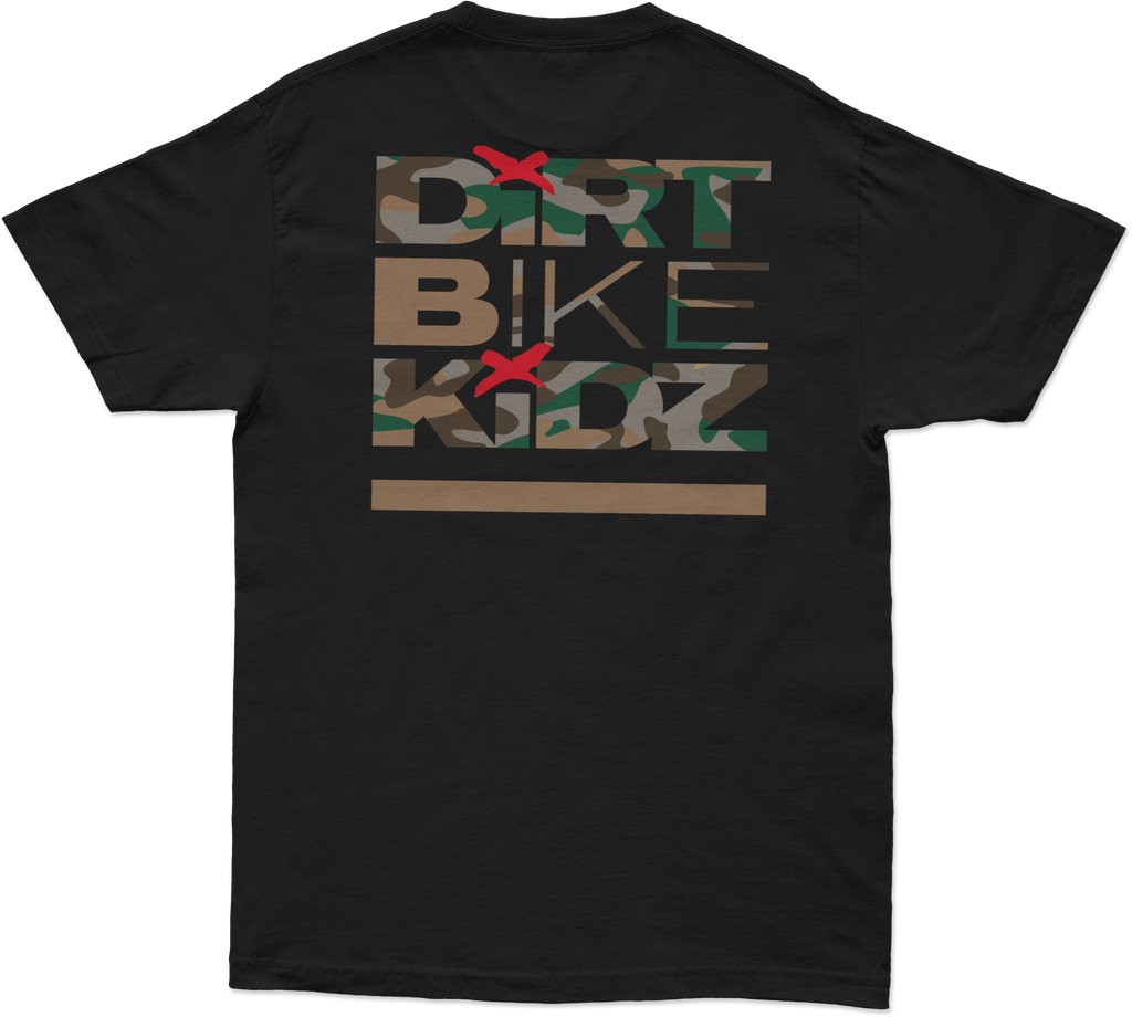 Camo Shovels Tee Black Sm