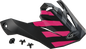 Visor W/Screws Fame Mx 86 Matte Black/Pink/Silver