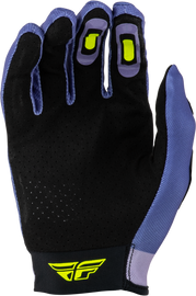 Girl's Lite Flake Gloves Lavendar/Blue/Yellow Yl