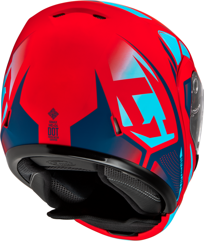 Md 04 Sector Helmet Matte Red/Blue Sm