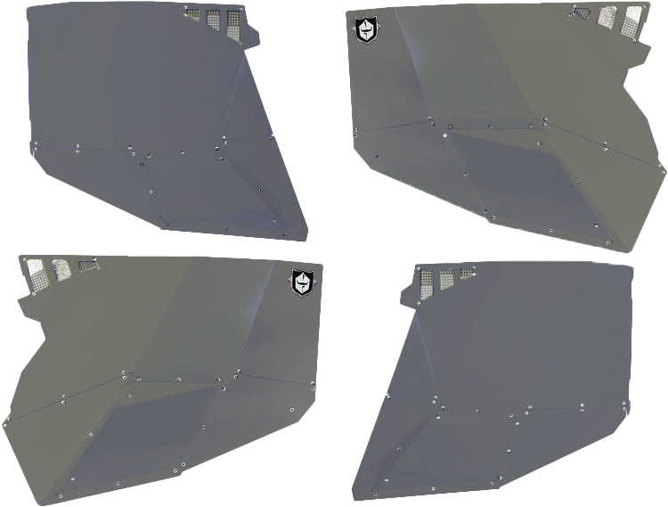 Stealth Door Alluminum Skins Titanium Metallic Pol