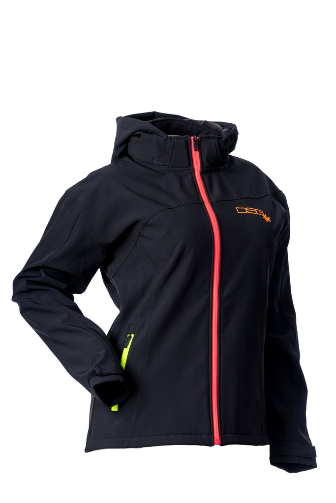 Malea Softshell Jacket Black/Neon 3x
