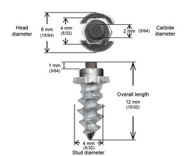 11mm Shoulder Screw Studs Qty 150