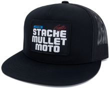 Load image into Gallery viewer, Stache Mullet Moto 2fifty Hat Black