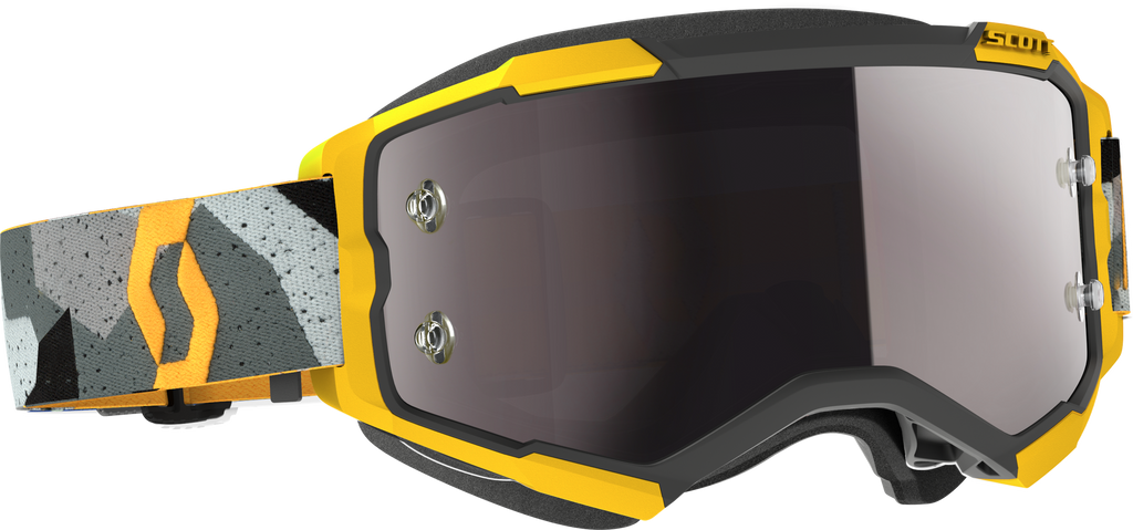 Fury Goggle Camo Grey/Ylw Silver Chrome Works