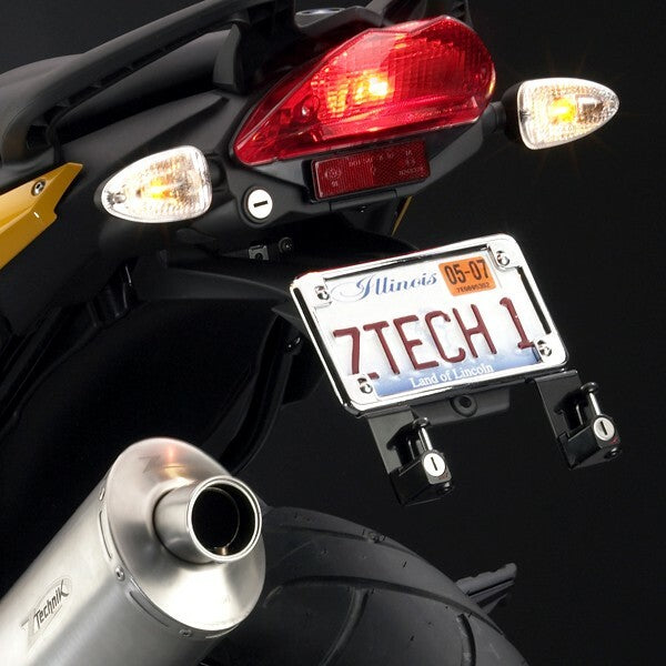 License Plate Bracket W/Helmet Lock Black Bmw