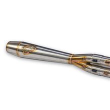 Load image into Gallery viewer, Intmdtr M8 Softail Mid Cannon Brushed Ss