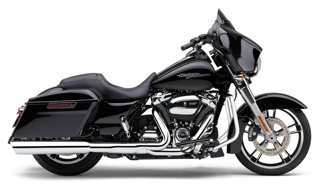 909 Twins 4" Slip Ons Chrome Flh/Flt 17 25