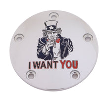 Load image into Gallery viewer, M8 Timer Cover Uncle Sam Chrome