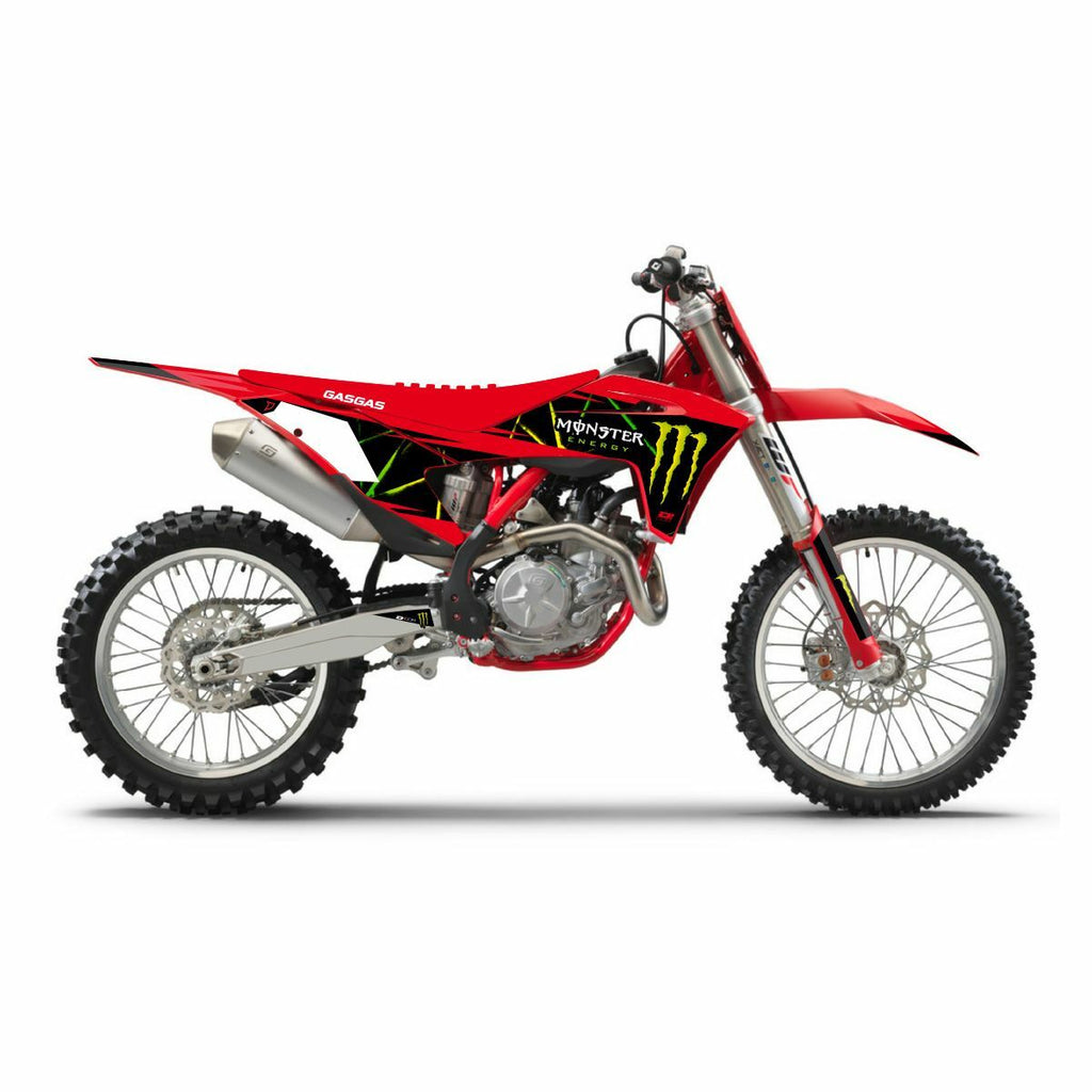 Cmplt Kit Monster Energy Slash White Bg