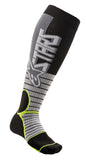 alpine star Mx Pro Socks Cool Grey/Yellow Small 482-64090