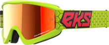 Load image into Gallery viewer, Flat Out Mirror Goggle Flo Ylw/Blk/Fire Rd Red Mirror