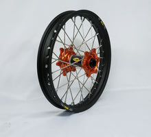 Load image into Gallery viewer, Wheel Rear 1.60x14 Orange Hub Blk Rim/Sil Spoke/Sil Nipple