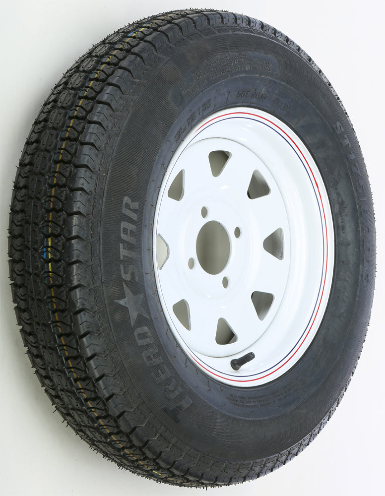 Trailer Tire And Wheel Assembly White