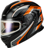 Md 01s Transistor Snow Helmet W Electric Shld Orange/Blk Xl
